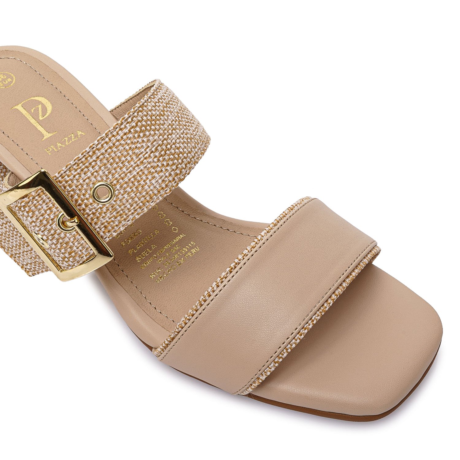 Sandalia D'Orsay Casual DON-2614 Beige Piazza - Imagen 3