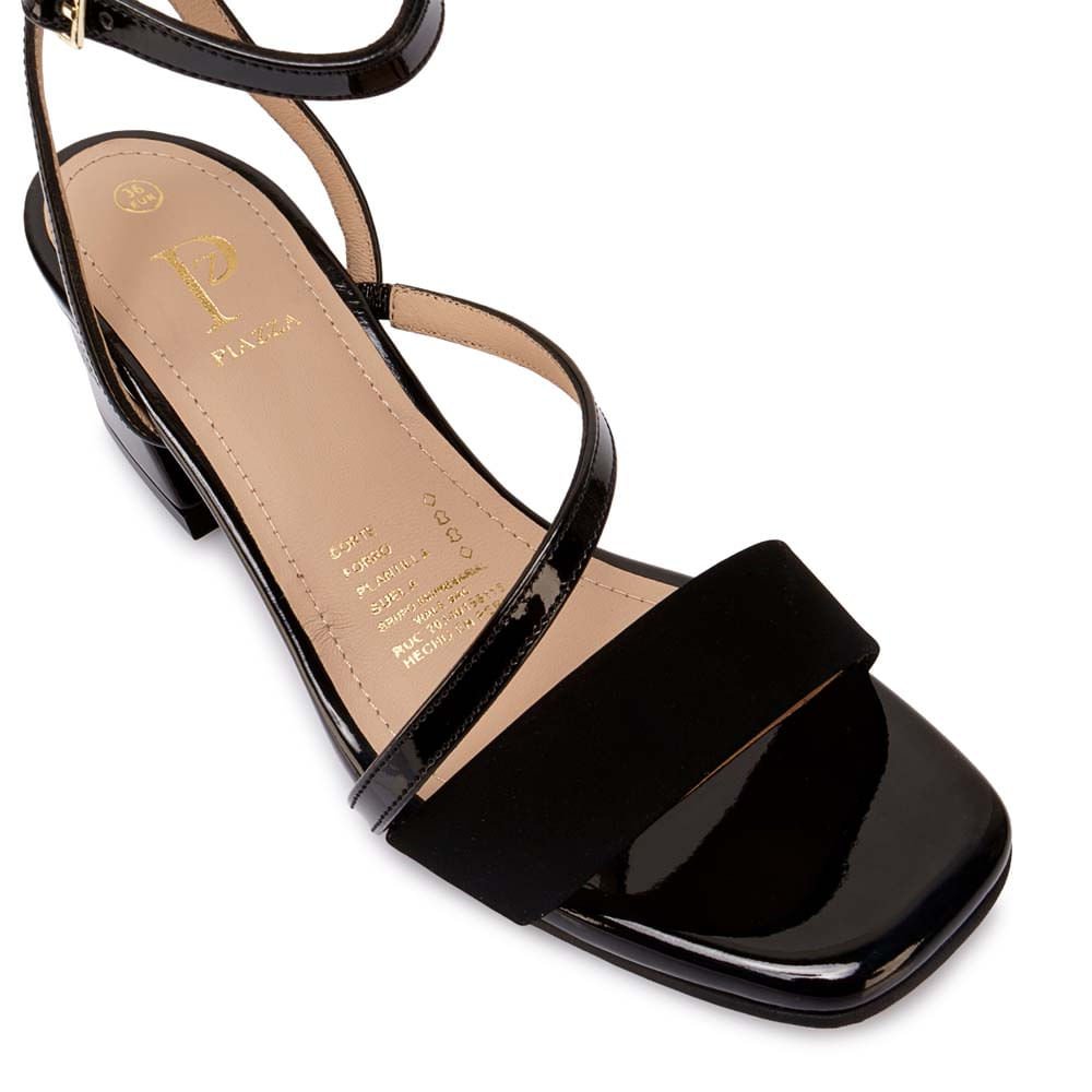 Sandalia D'orsay Casual DON-2618 Negro Piazza - Imagen 2