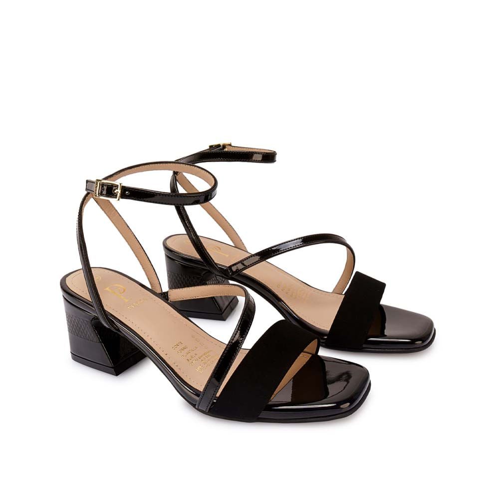 Sandalia D'orsay Casual DON-2618 Negro Piazza - Imagen 8