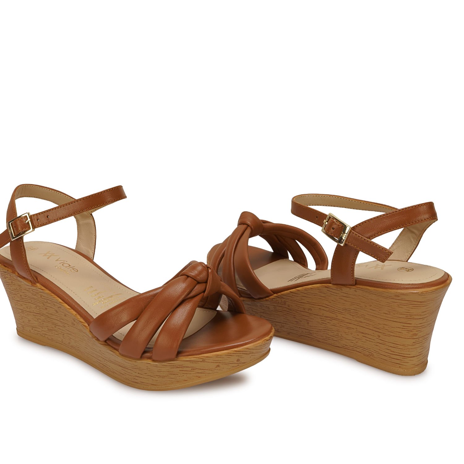 Sandalia D'orsay Casual ECO-2602 Natural Viale Cuero - Imagen 14