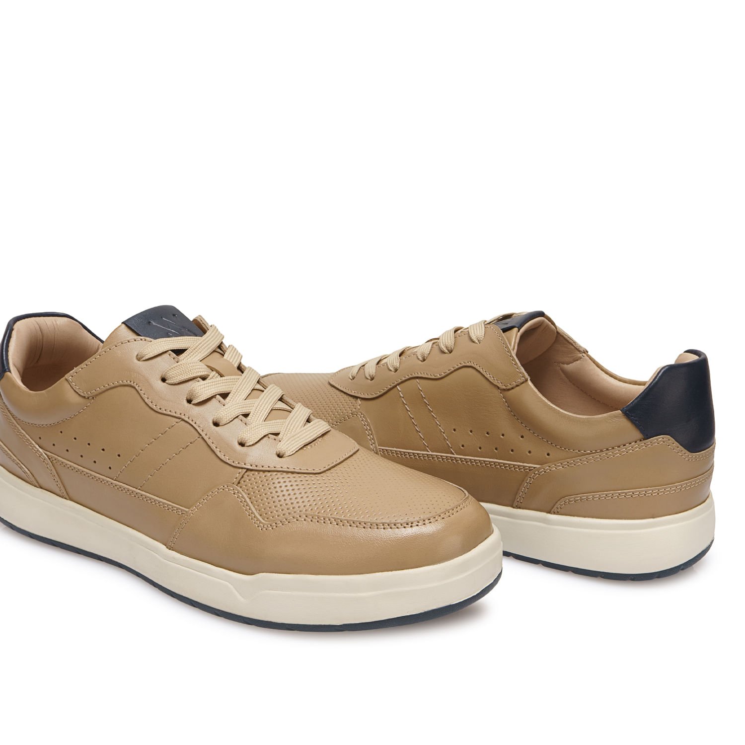 Zapatilla Casual JOSE-2606 Nutria Viale Homme Cuero - Imagen 2
