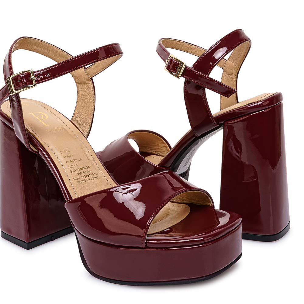Sandalia D'orsay Casual KATHE-2611 Vino Piazza - Imagen 2