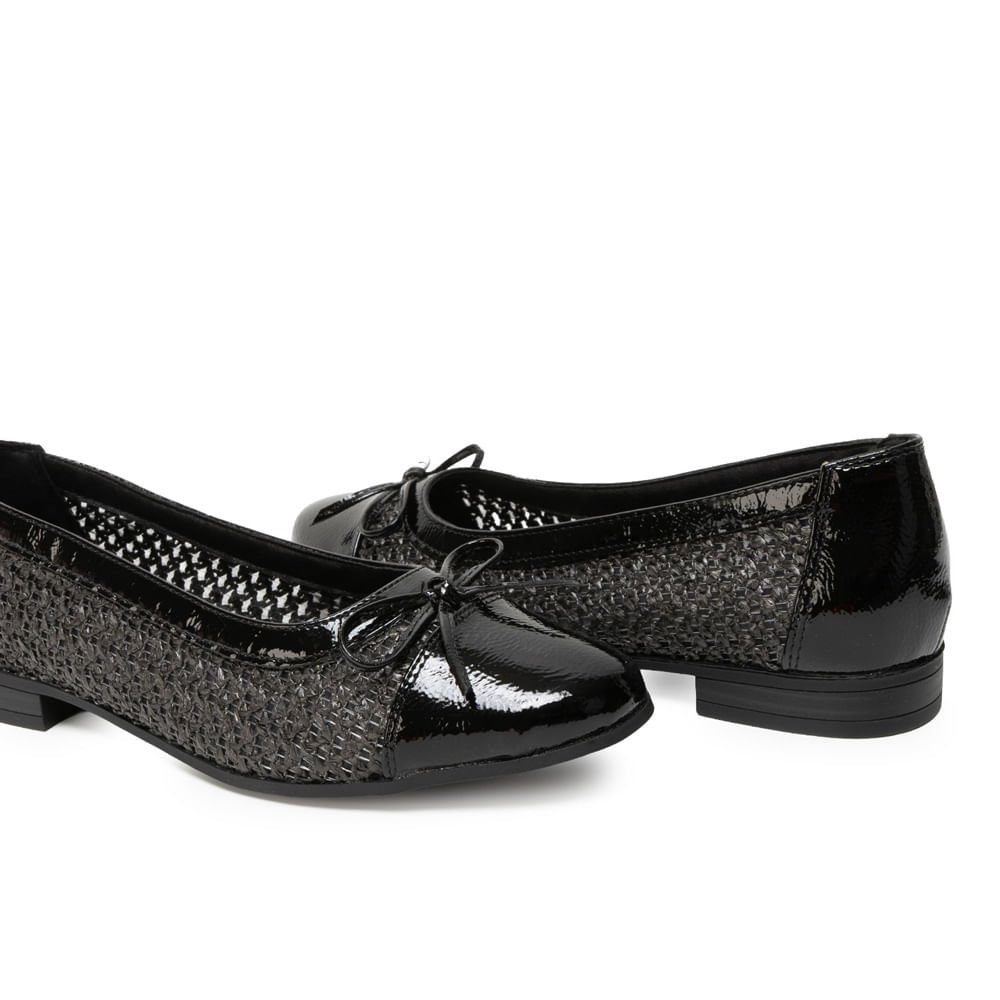 Zapato Ballerina Casual LAU-2610 Negro ADV - Imagen 7