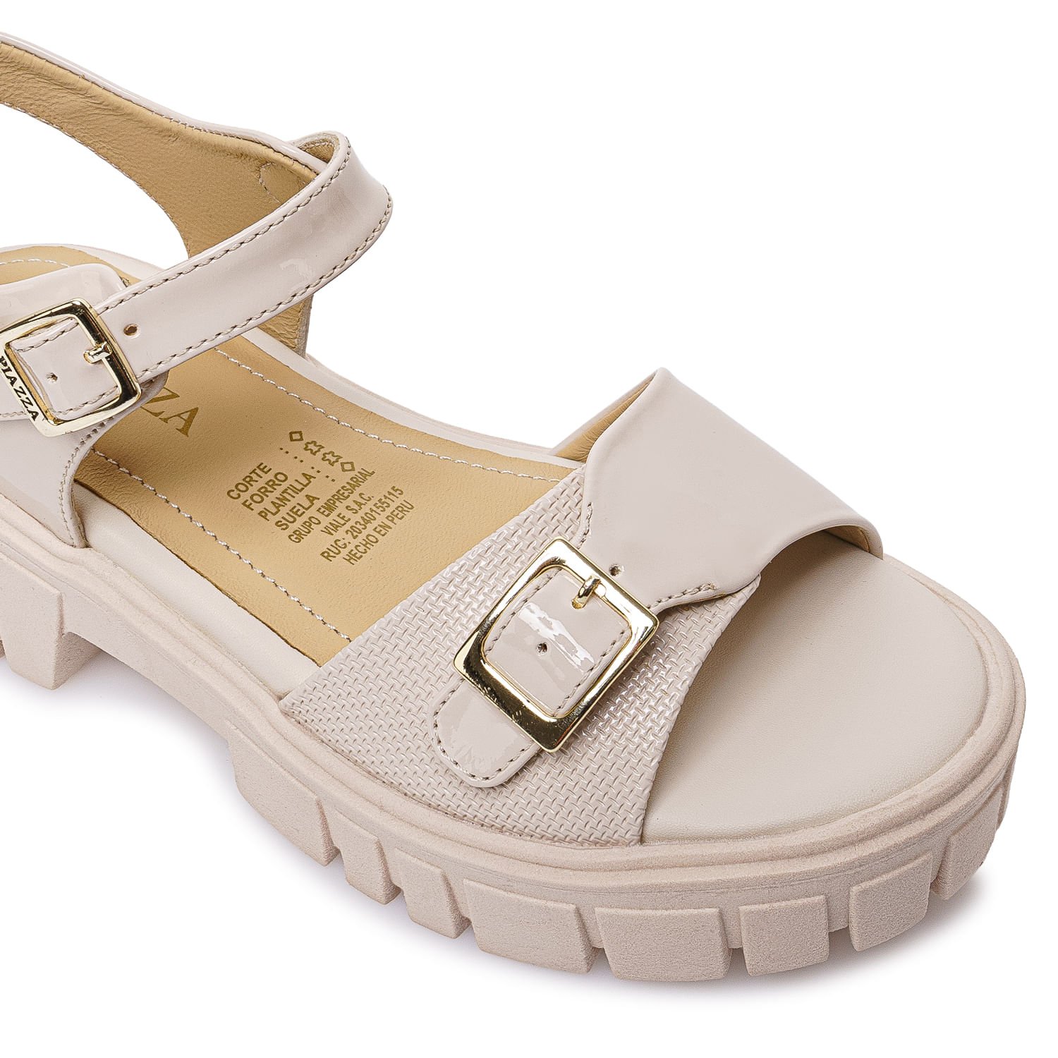 Sandalia D'Orsay Casual LIA-2602 Hueso Piazza Kids - Imagen 2