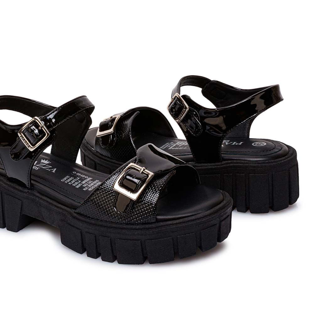 Sandalia D'Orsay Casual LIA-2602 Negro Piazza Kids - Imagen 6