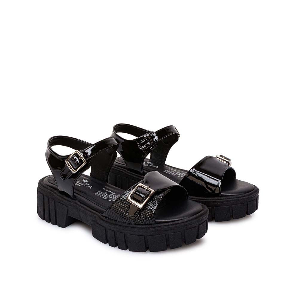 Sandalia D'Orsay Casual LIA-2602 Negro Piazza Kids - Imagen 12