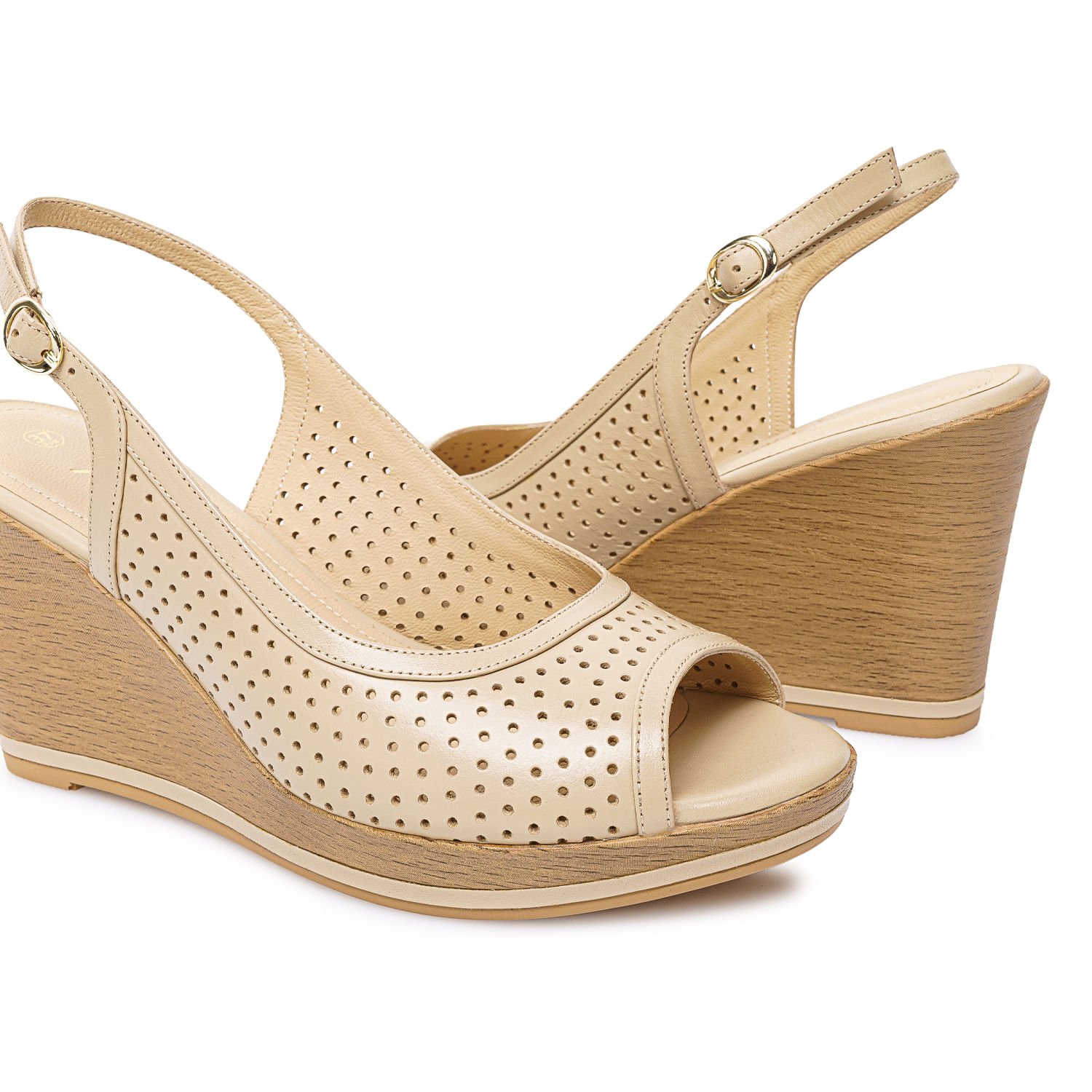Sandalia Peep Toe Casual LINDA-2602 Pele Viale Cuero - Imagen 6