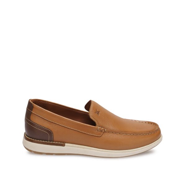 Zapato Mocasín Casual MATEO-2605 Habano Viale Homme Cuero