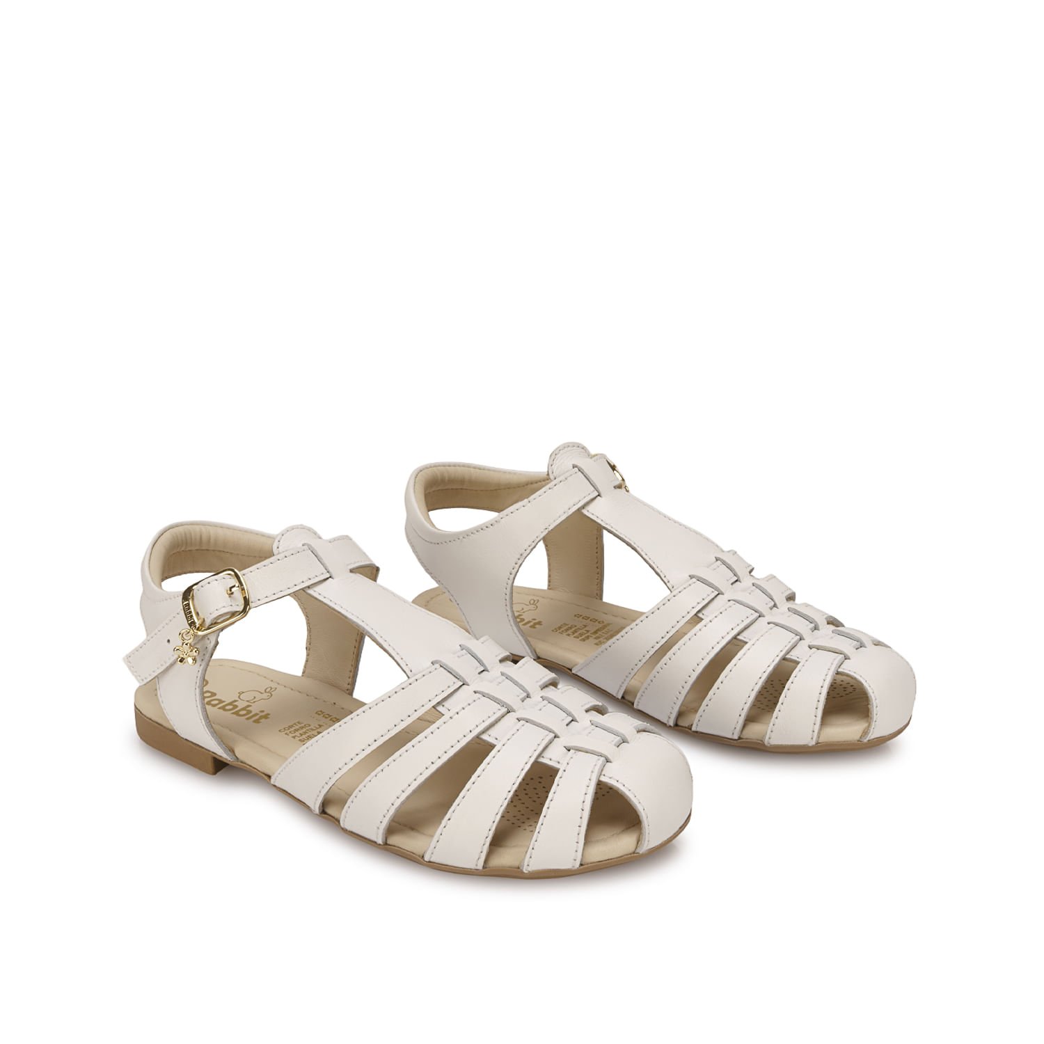 Sandalia D'orsay Casual MIA-2610 Blanco Rabbit Cuero - Imagen 12