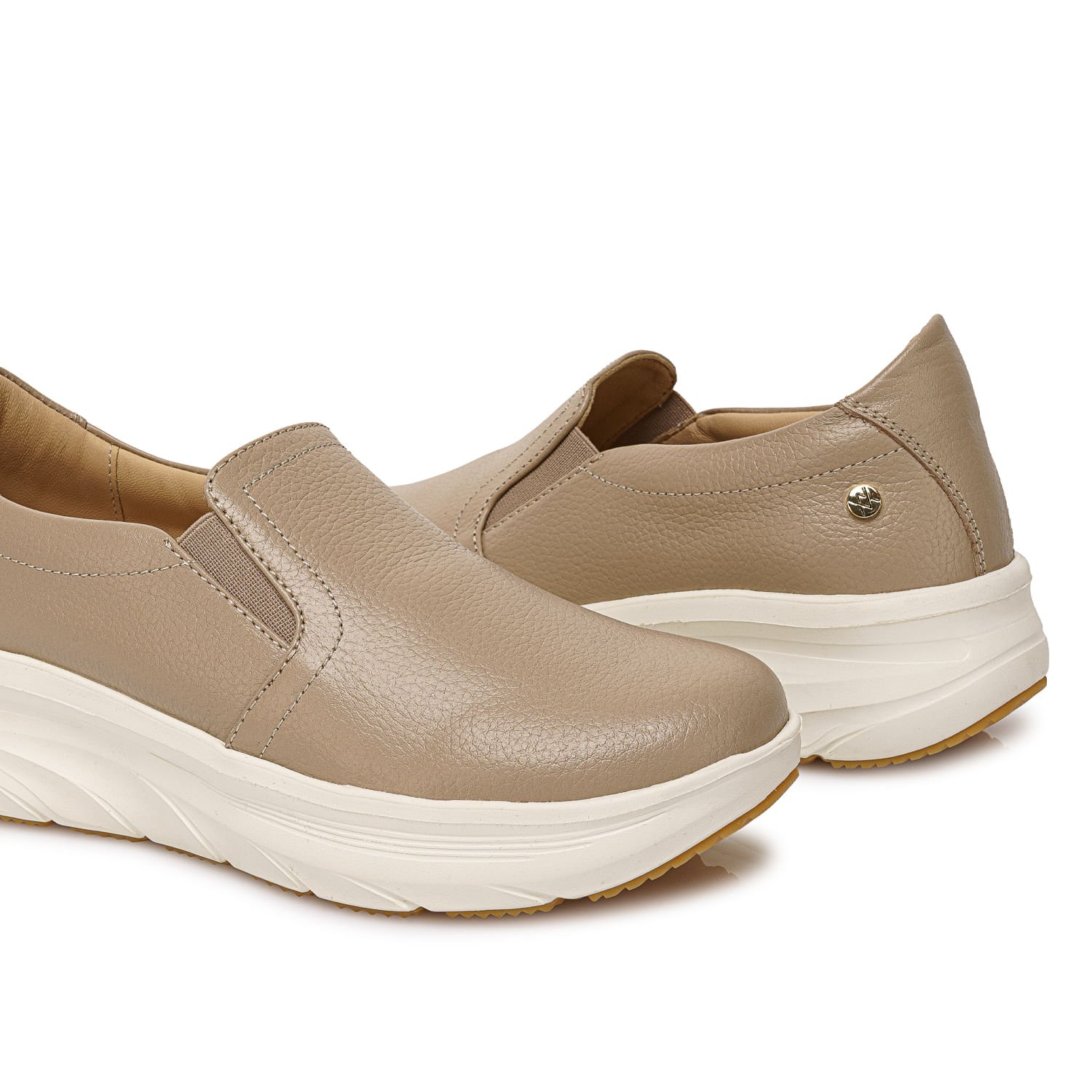 Zapato Slip On Casual REC-2507 Vainilla Viale Cuero - Imagen 6