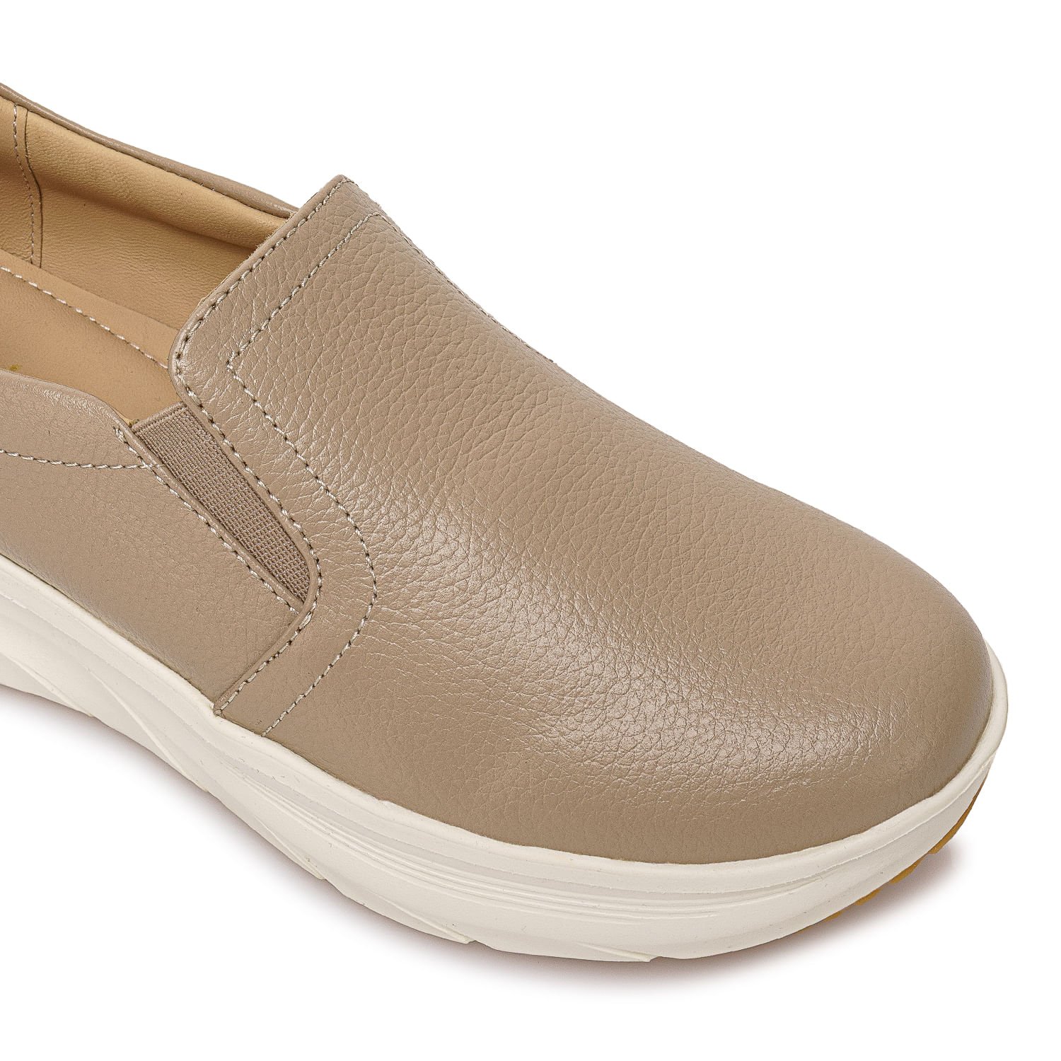 Zapato Slip On Casual REC-2507 Vainilla Viale Cuero - Imagen 7