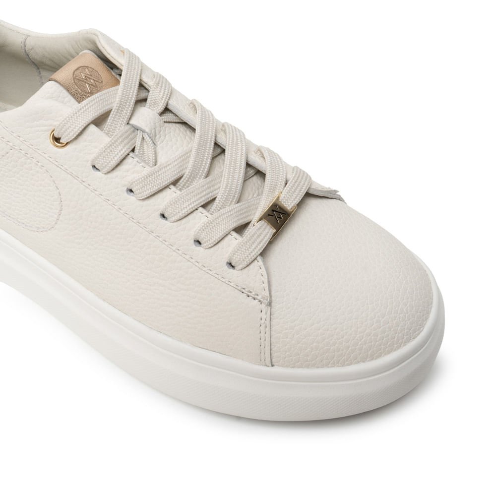 Zapatilla Casual REC-2601 Blanco Sof Viale Cuero - Imagen 6
