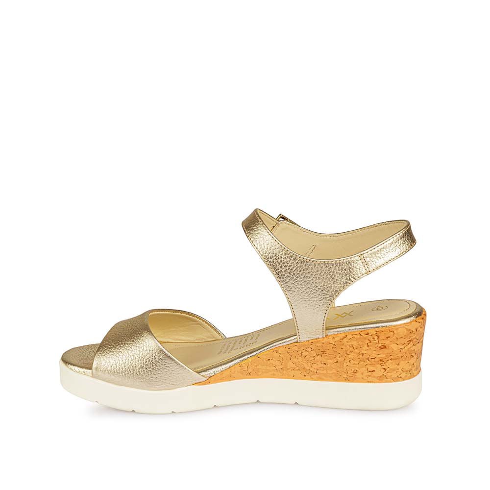 Sandalia D'orsay Casual TASTE-2501 Champagne Viale Cuero - Imagen 2