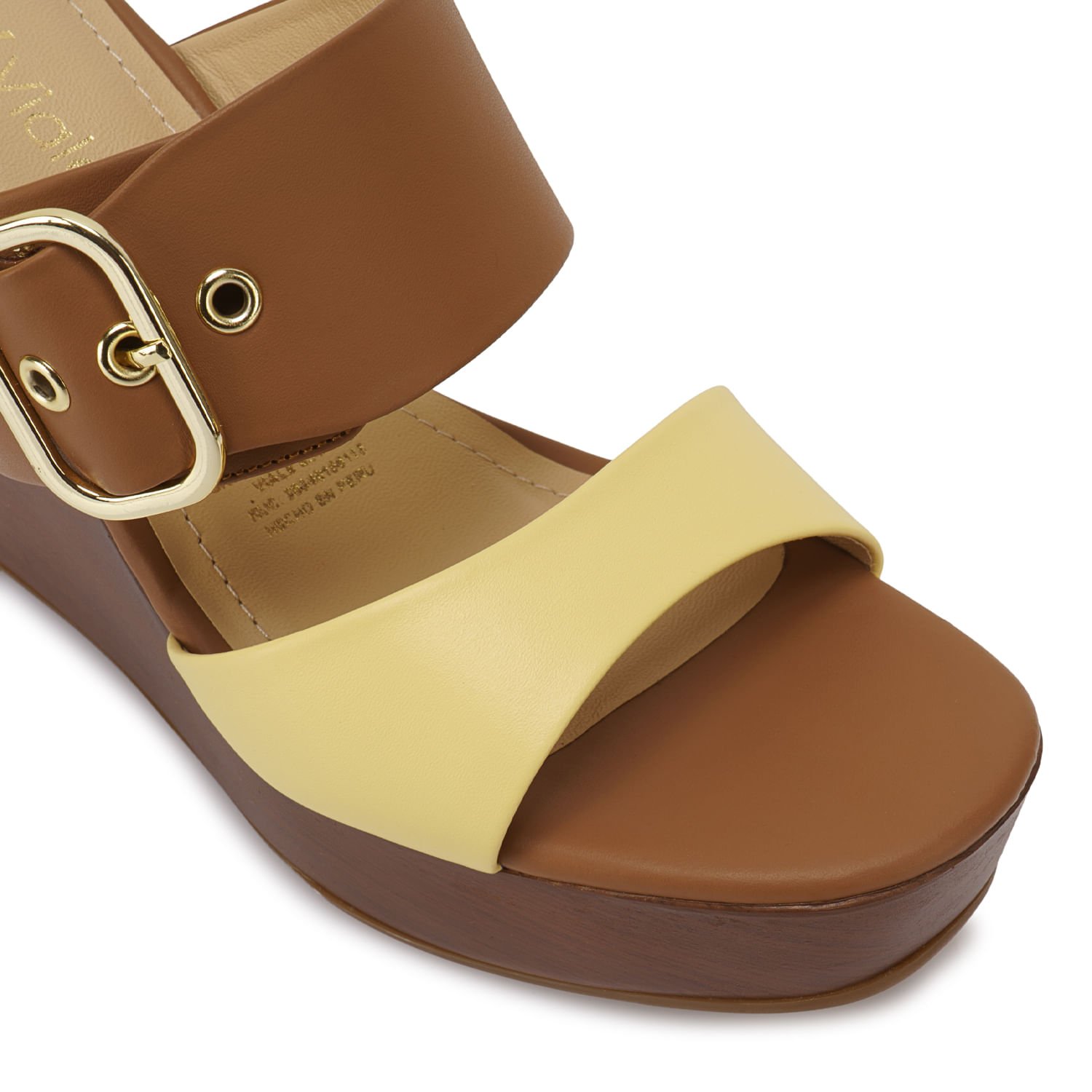 Sandalia Slide Casual SOFI-2604 Mocca Viale Cuero - Imagen 3