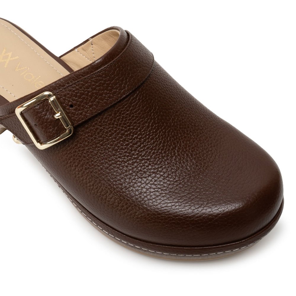 Zapato Sueco Casual SOFI-2631 Brandy Viale Cuero - Imagen 2