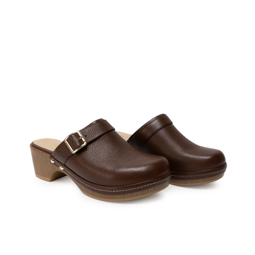 Zapato Sueco Casual SOFI-2631 Brandy Viale Cuero - Imagen 4
