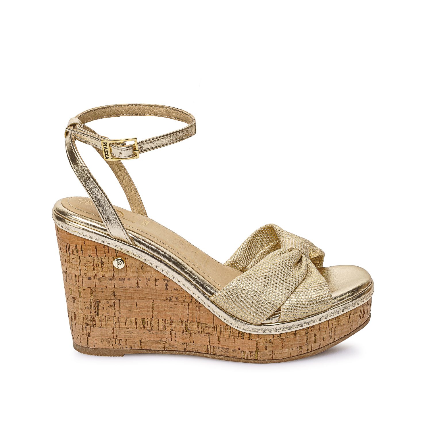 Sandalia D'orsay Casual WAL-2625 Dorado Piazza - Imagen 5