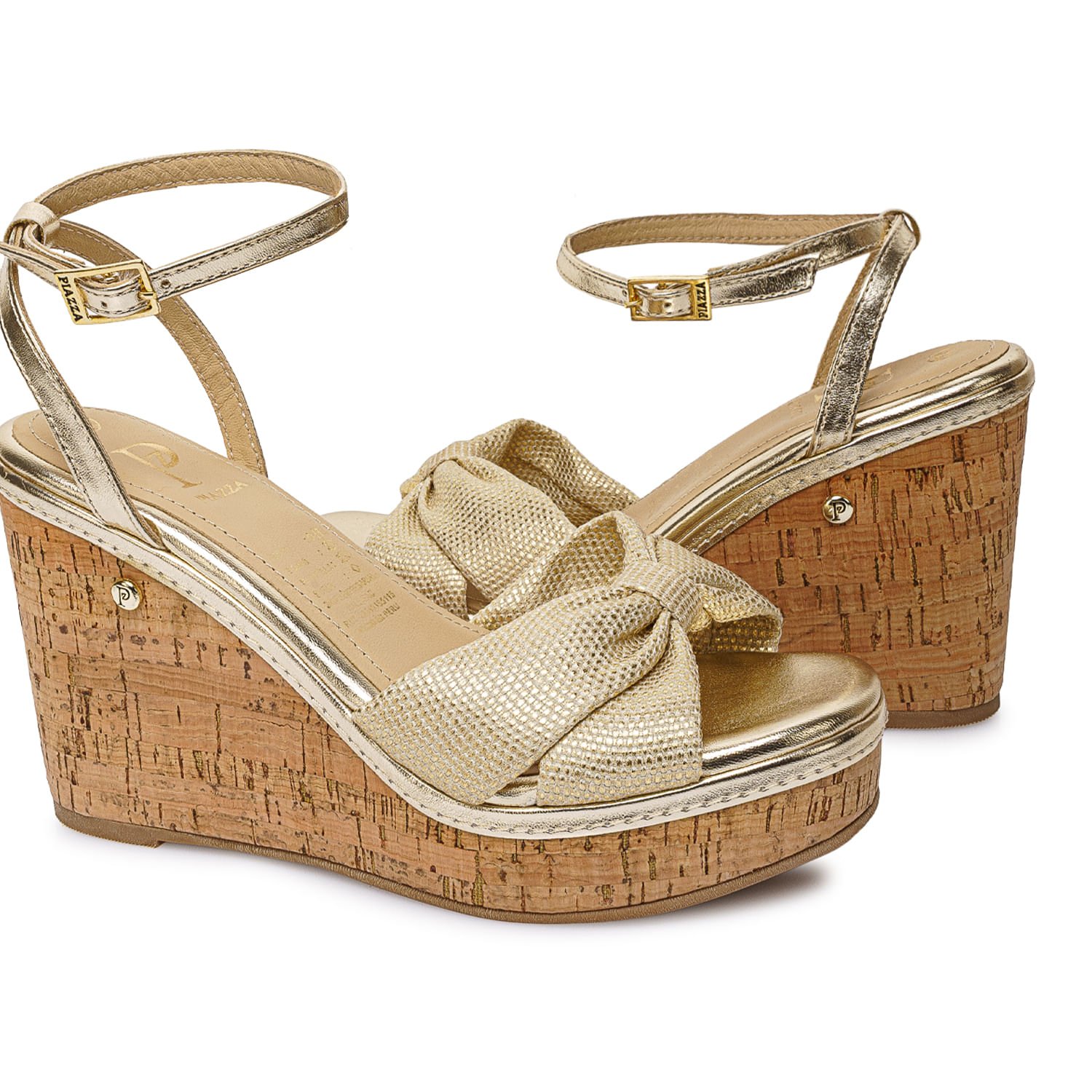 Sandalia D'orsay Casual WAL-2625 Dorado Piazza - Imagen 6