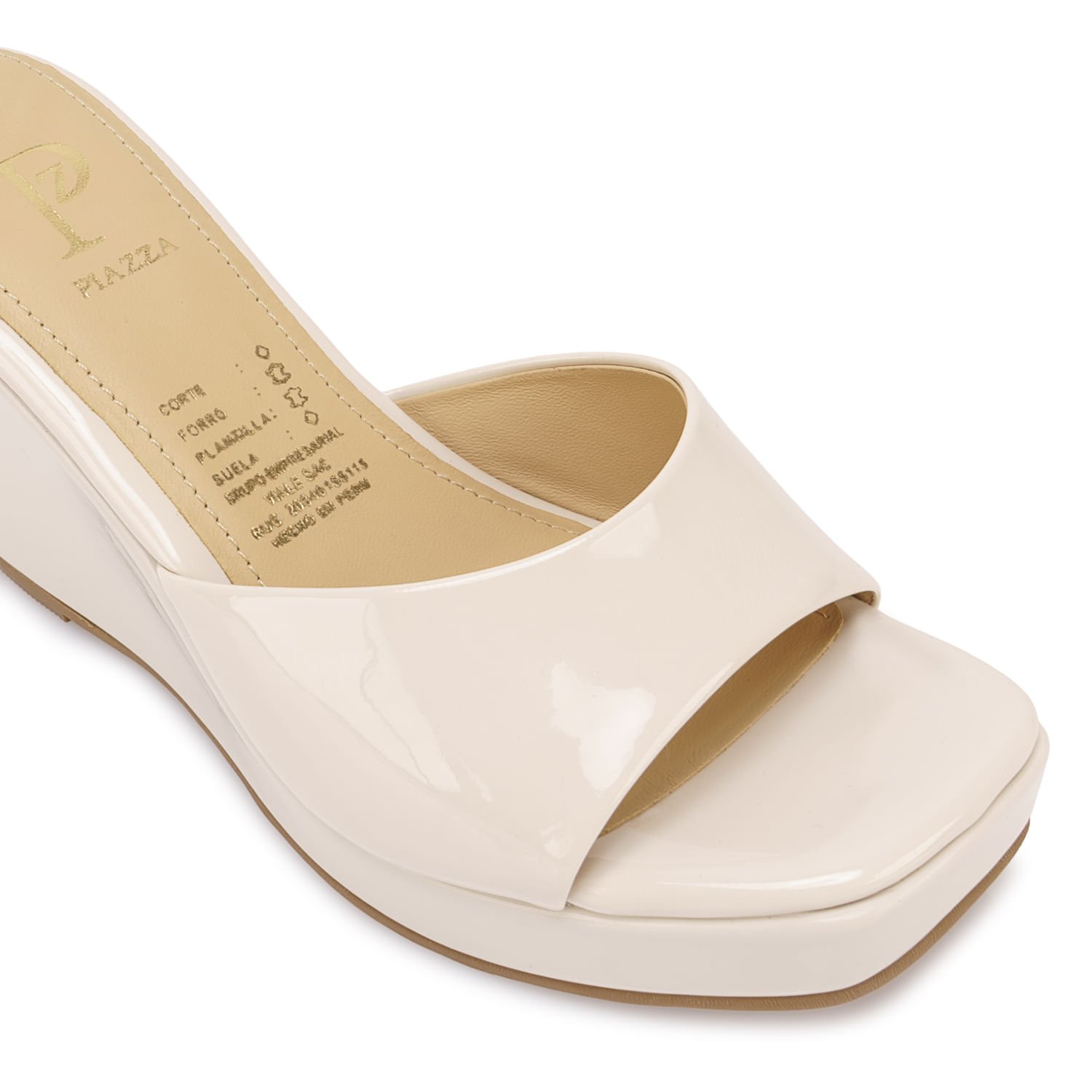 Sandalia Slide Casual WAL-2631 Hueso Piazza - Imagen 3