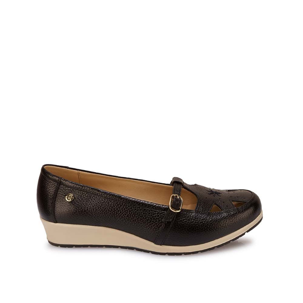 Zapato Canasta Casual WIL-2521 Negro Viale Cuero - Imagen 5