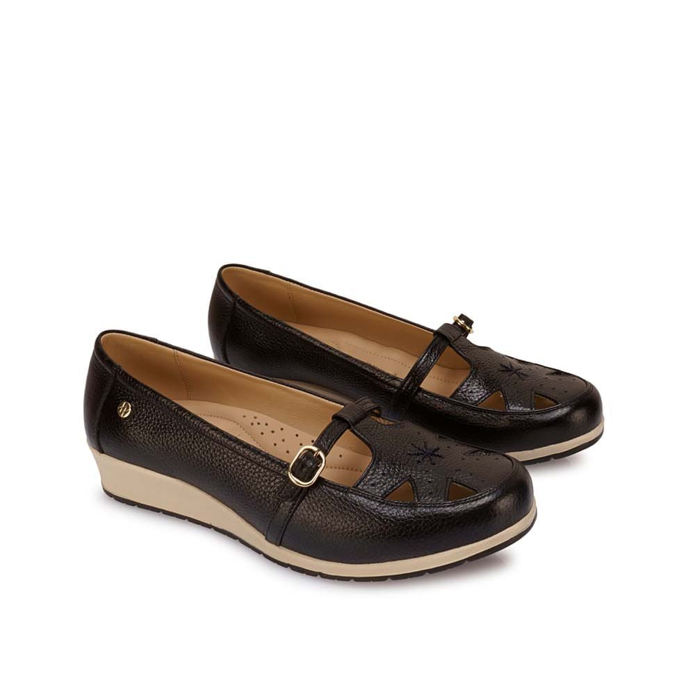 Zapato Canasta Casual WIL-2521 Negro Viale Cuero - Imagen 8