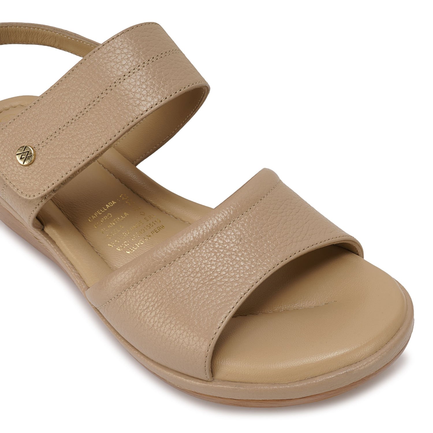 Sandalia D'orsay Casual WIL-2602 Avena Viale Cuero - Imagen 11