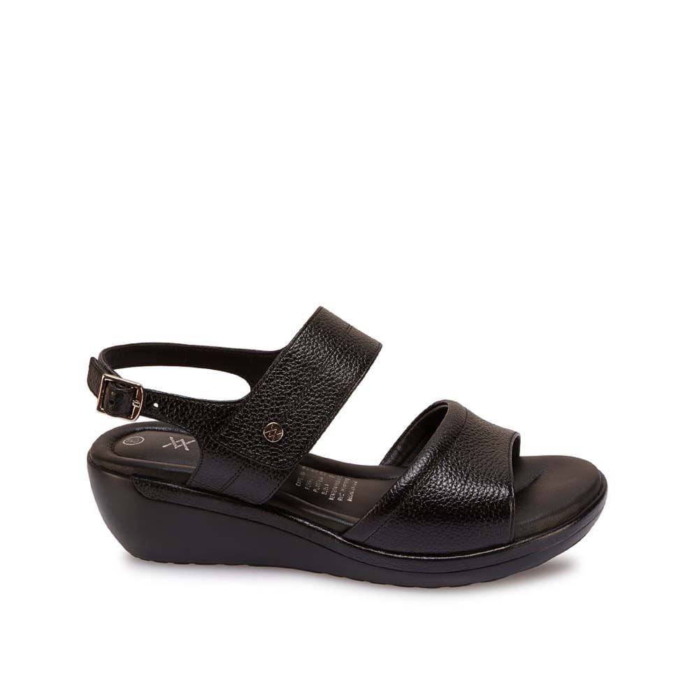 Sandalia D'orsay Casual WIL-2602 Negro Viale Cuero - Imagen 9