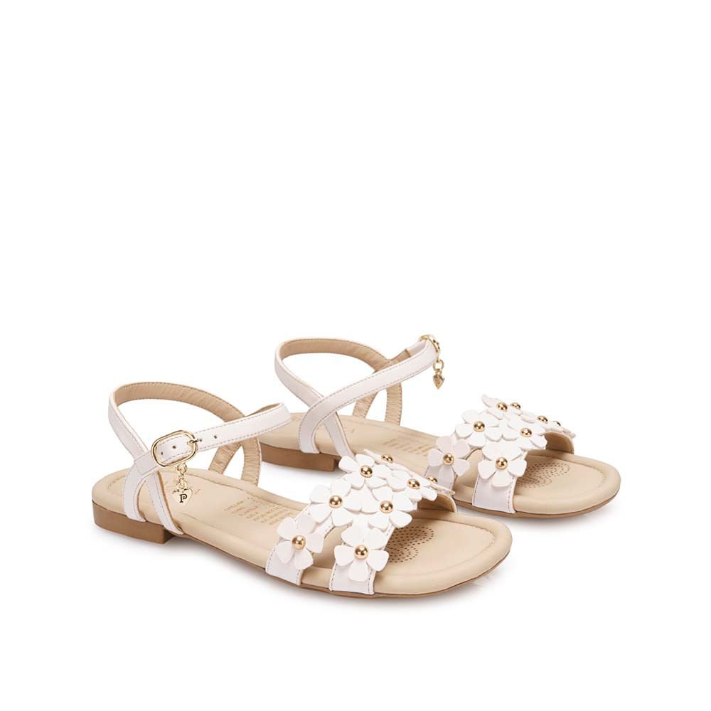 Sandalia D'orsay Casual YADIRA-2611 Blanco Piazza Kids - Imagen 4