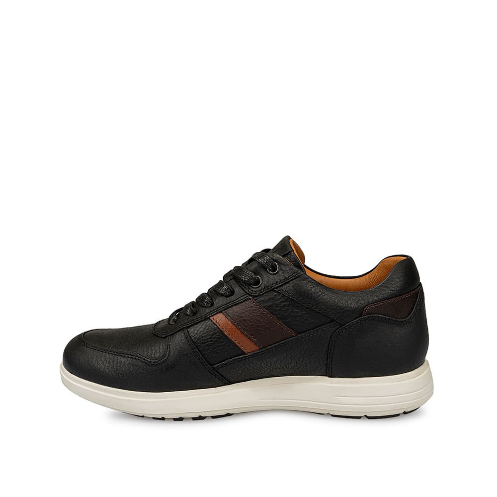 Zapatilla Casual RICARDO-031 Negro Viale Homme Cuero - Imagen 6