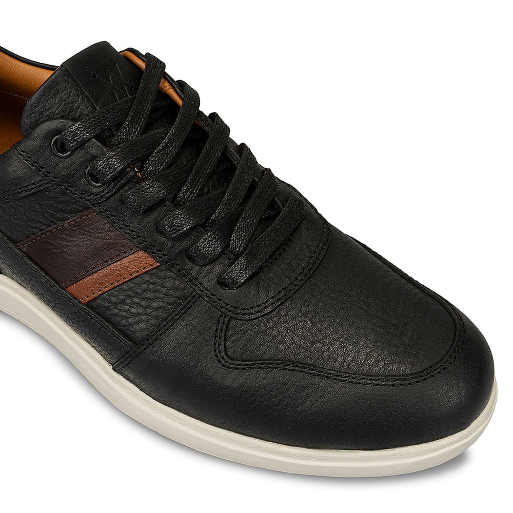 Zapatilla Casual RICARDO-031 Negro Viale Homme Cuero - Imagen 11