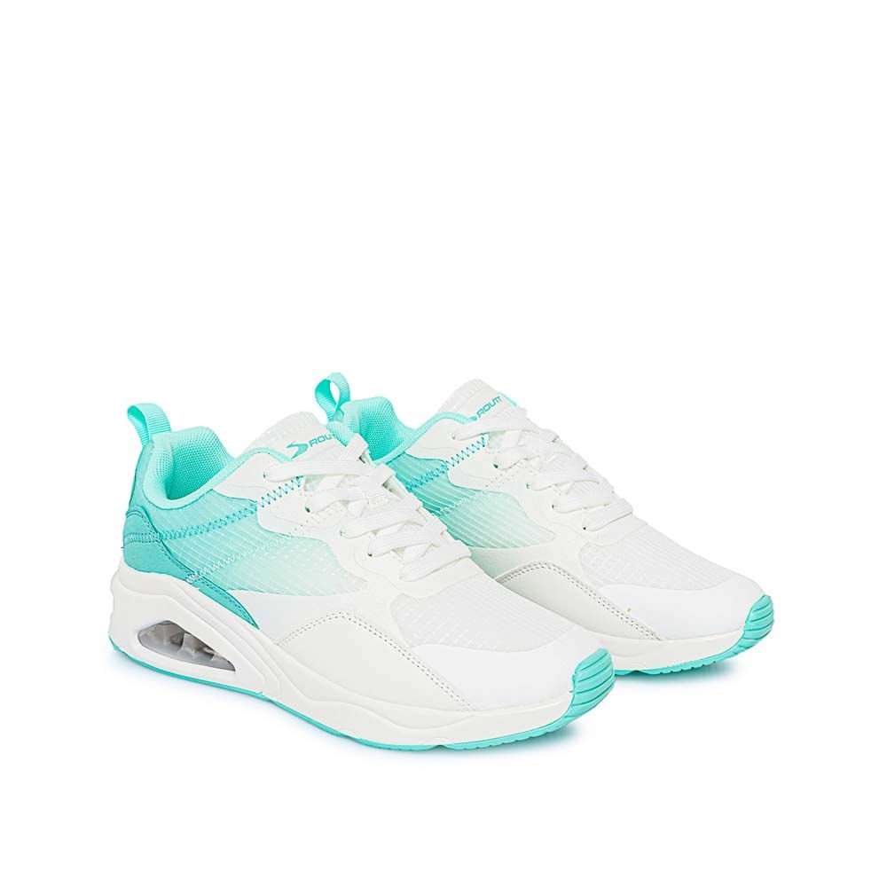 Zapatilla Casual ELA-2501 Blanco/Aqua Routt - Imagen 4