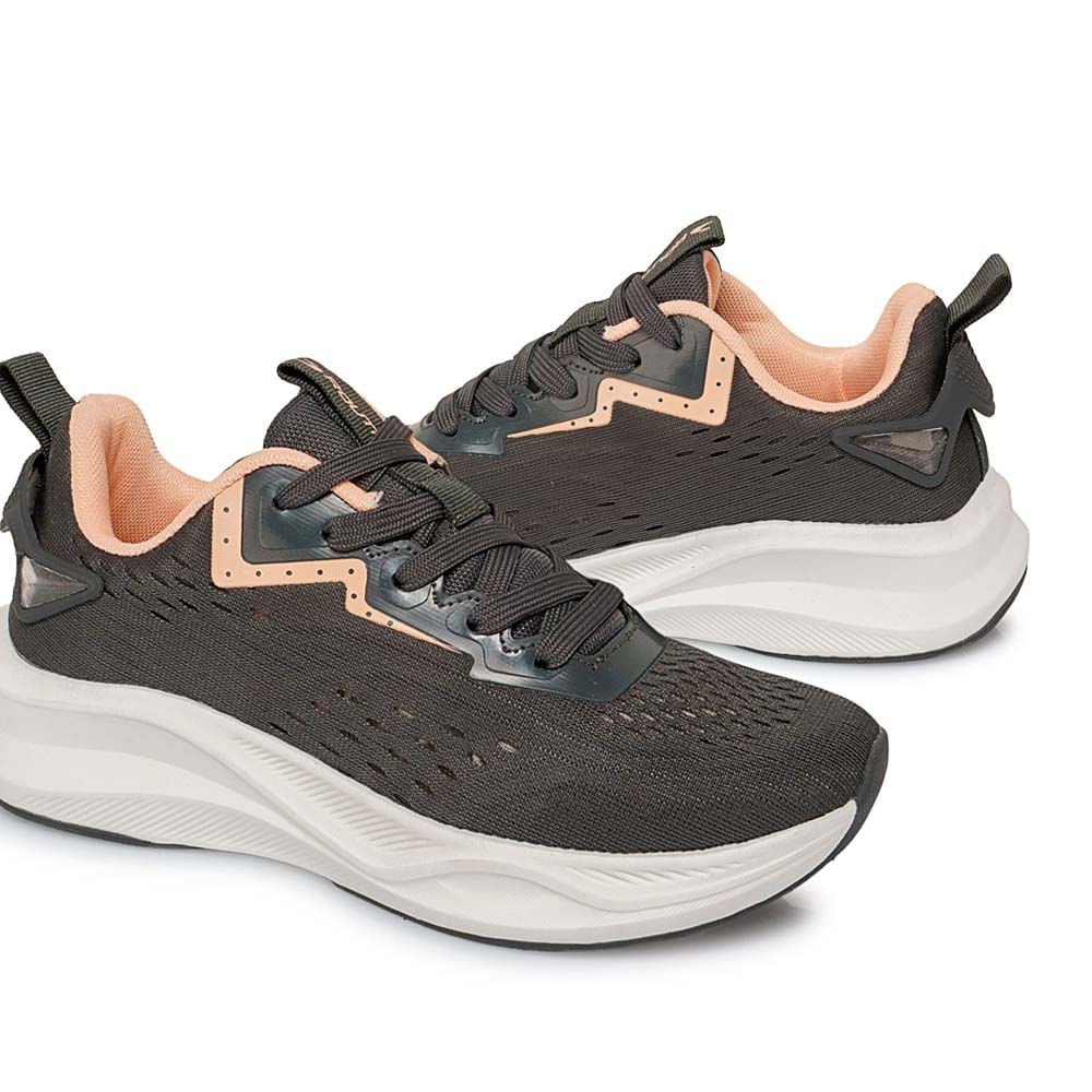 Zapatilla Casual ELA-2506 Gris/Melon Routt - Imagen 3