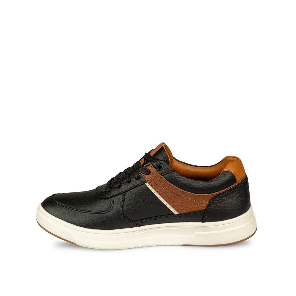 Zapatilla Casual RICARDO-2506 Negro Viale Homme Cuero - Imagen 2