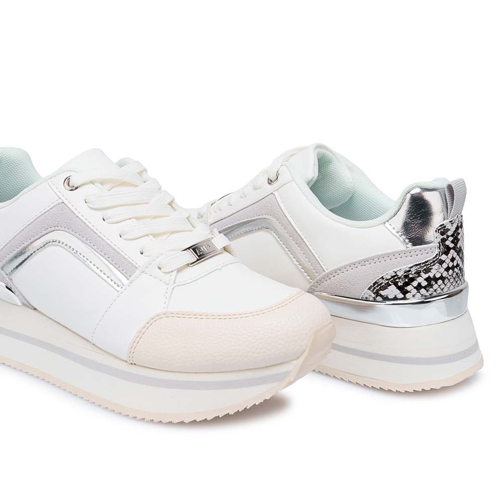 Zapatilla Casual VALE-2505 Blanco/Gris ADV - Imagen 2