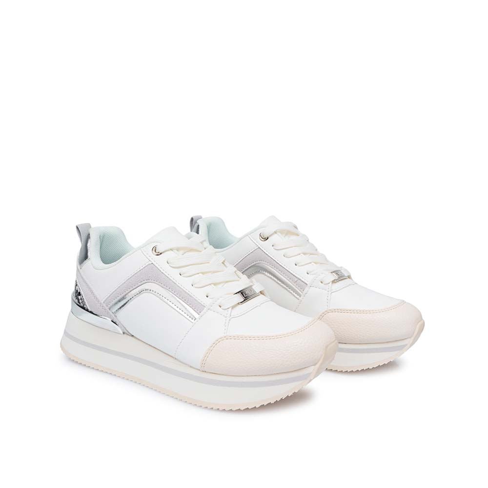 Zapatilla Casual VALE-2505 Blanco/Gris ADV - Imagen 4