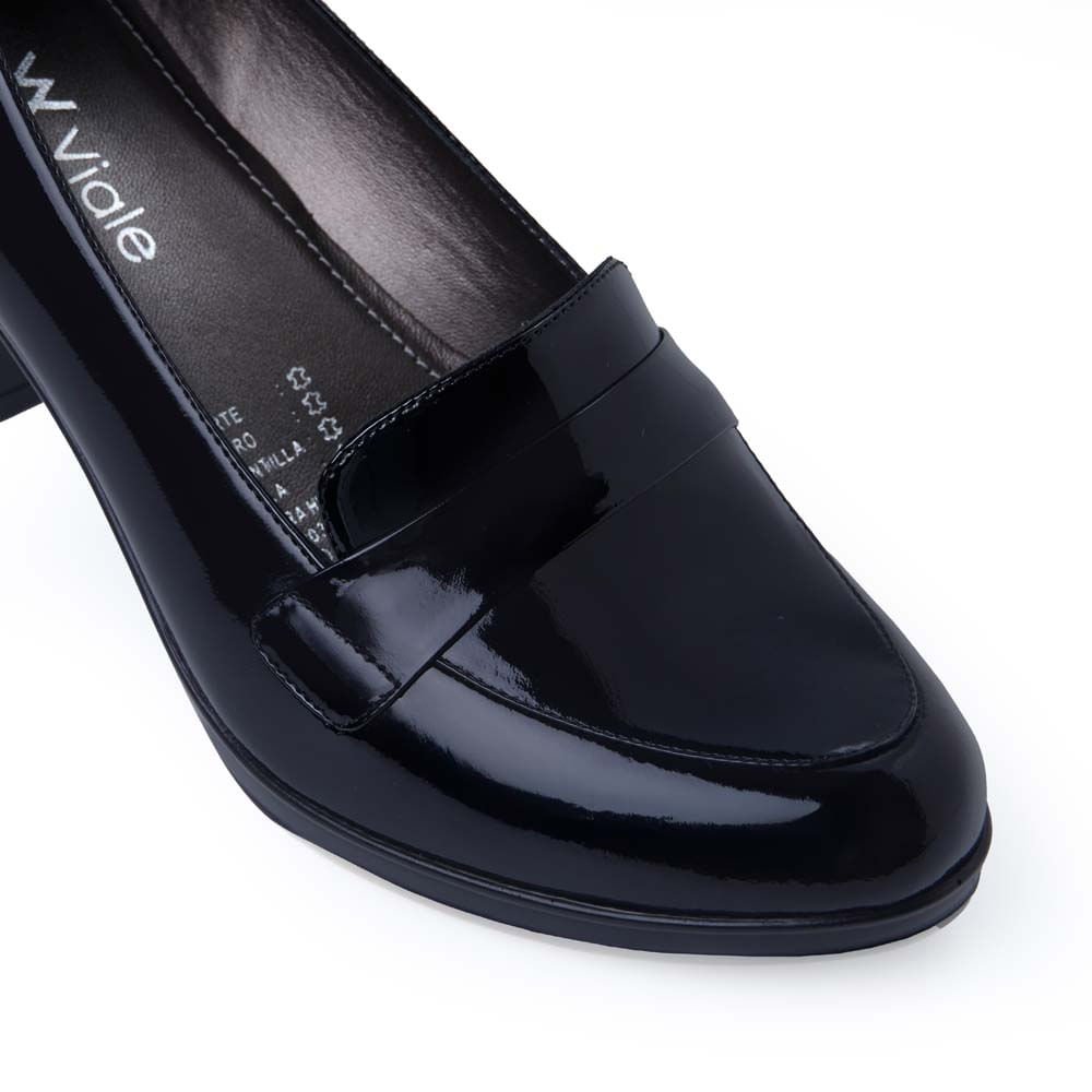 Zapato Mocasín Vestir DAYA-2517 Negro Viale Cuero - Imagen 14