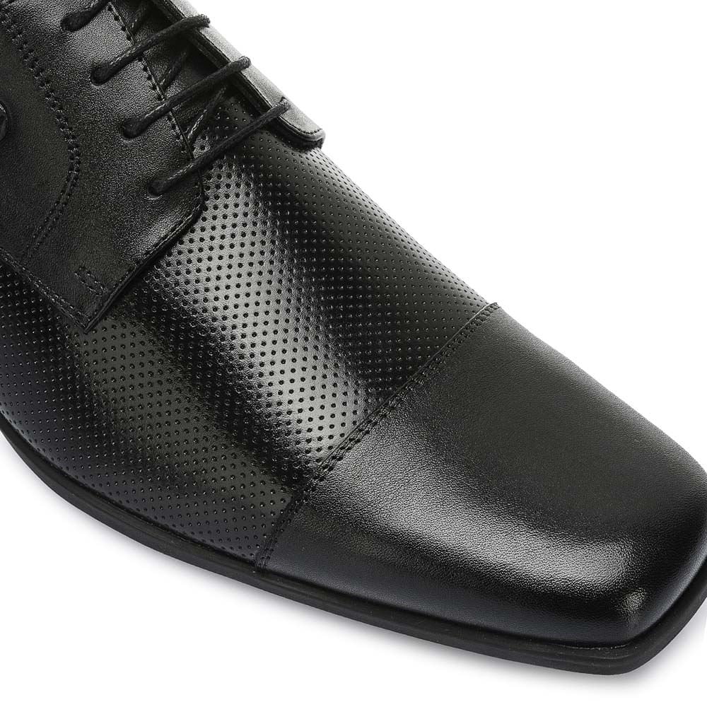 Zapato Derby Casual EDER-2504 Negro Viale Homme Cuero - Imagen 2