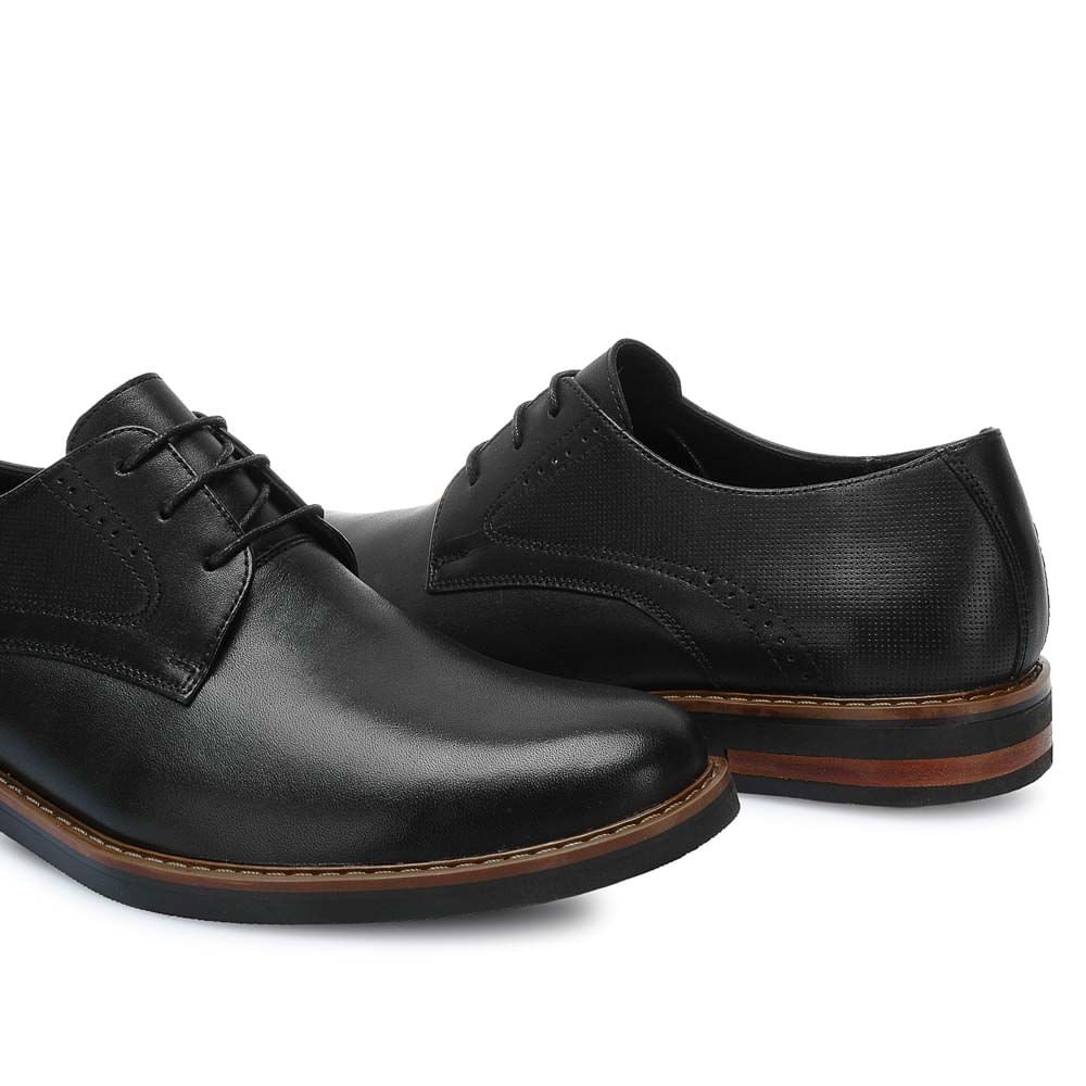 Zapato Derby Casual RICARDO-2528 Negro Viale Homme Cuero - Imagen 3