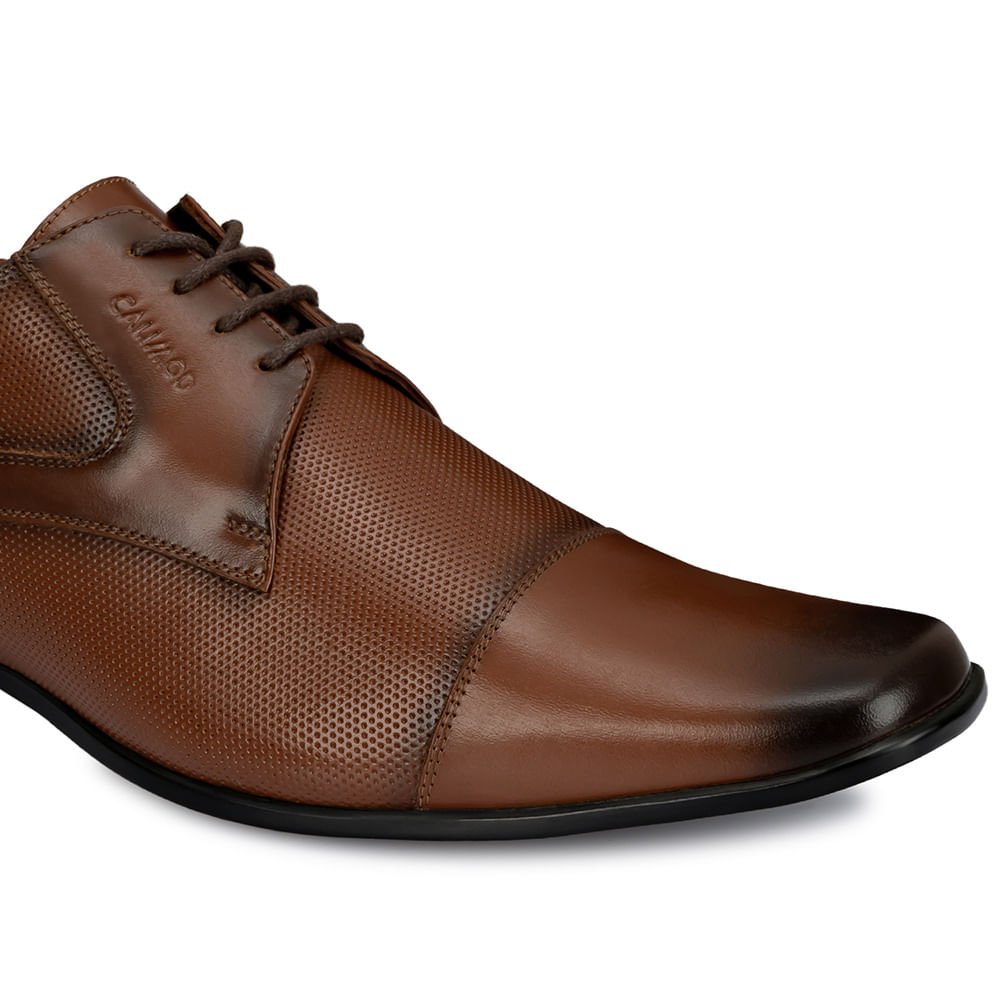 Zapato Derby Vestir VEM-002 Coñac Calimod Cuero - Imagen 23