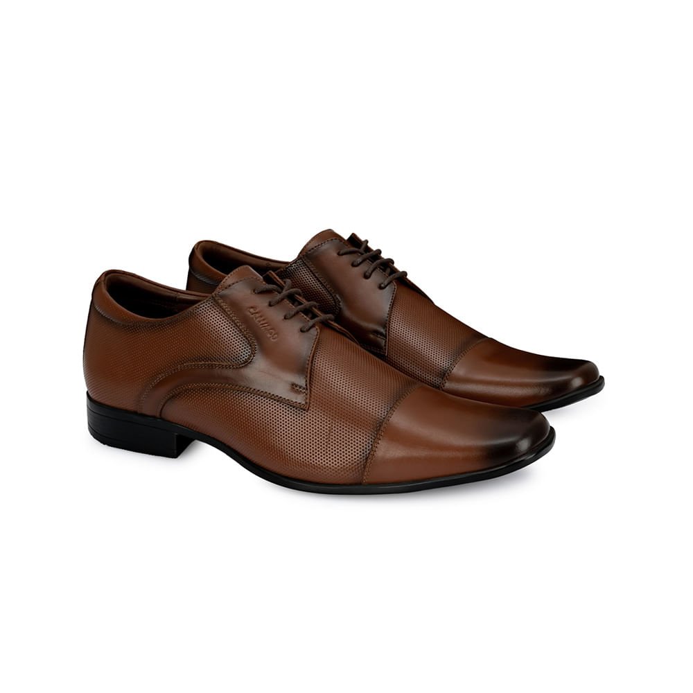 Zapato Derby Vestir VEM-002 Coñac Calimod Cuero - Imagen 16
