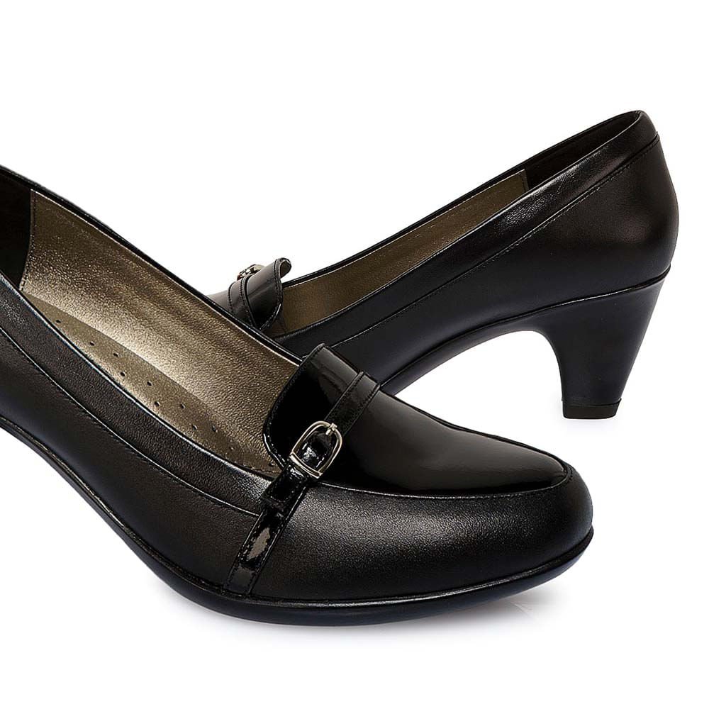 Zapato Mocasín Casual ECO-2514 Negro Viale Cuero - Imagen 3