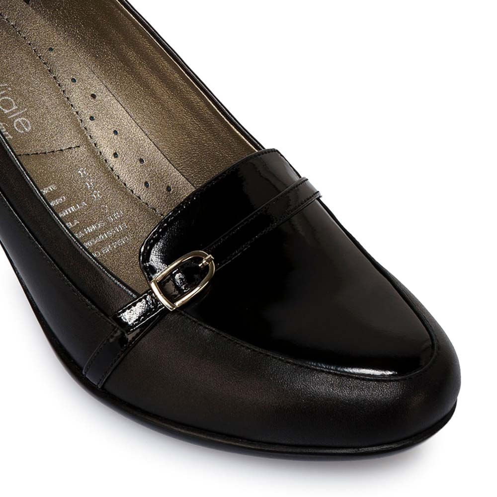 Zapato Mocasín Casual ECO-2514 Negro Viale Cuero - Imagen 2