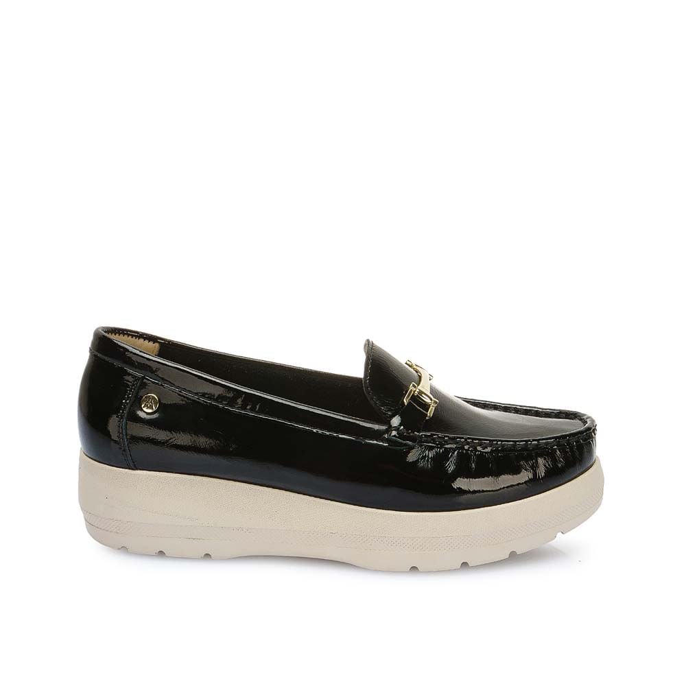 Zapato Mocasín Casual DOM-2508 Negro Viale Cuero