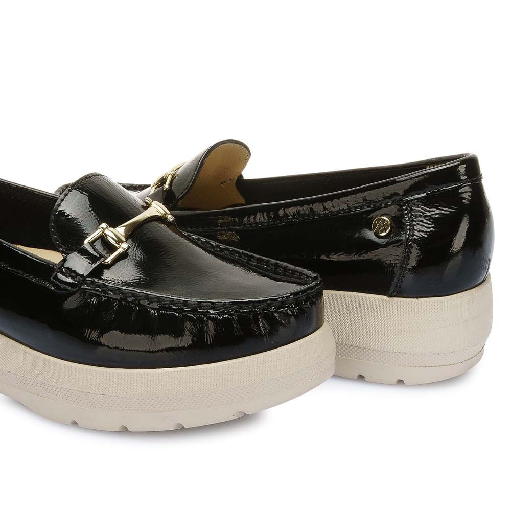 Zapato Mocasín Casual DOM-2508 Negro Viale Cuero - Imagen 2