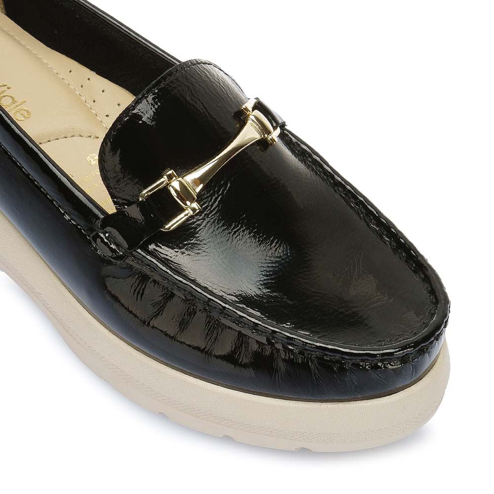Zapato Mocasín Casual DOM-2508 Negro Viale Cuero - Imagen 7