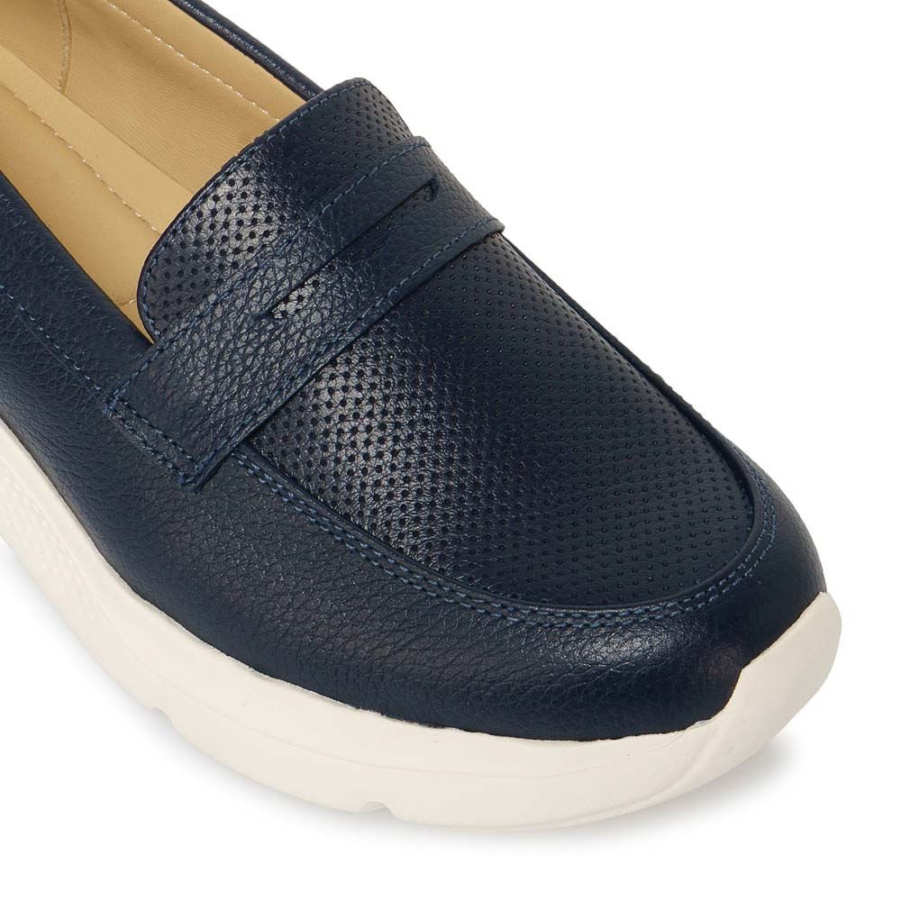 Zapato Mocasín Casual REC-2513 Patriot/Azul Viale Cuero - Imagen 2
