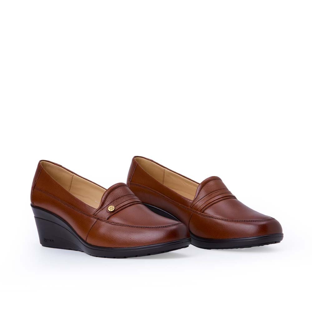 Zapato Mocasín Casual LE-2514 Cobre Viale Cuero - Imagen 8