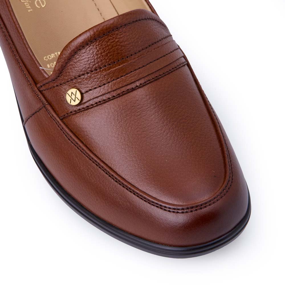 Zapato Mocasín Casual LE-2514 Cobre Viale Cuero - Imagen 2