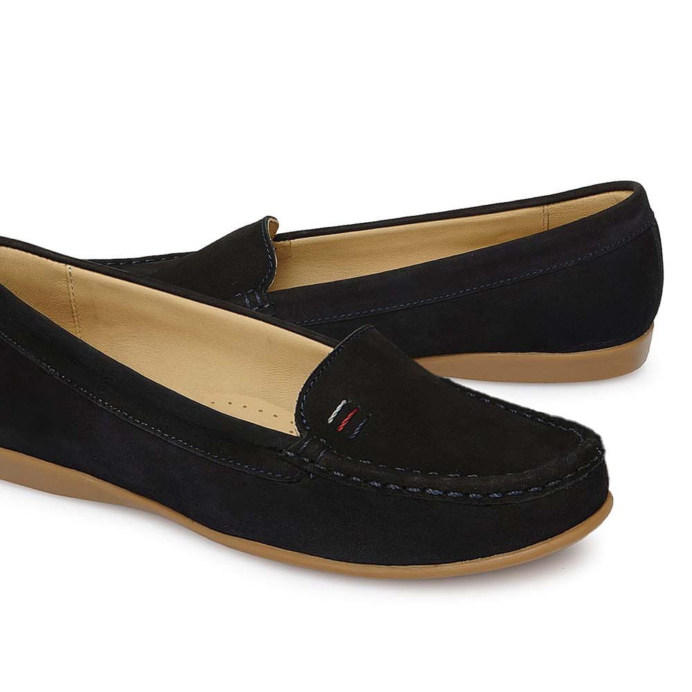 Zapato Mocasín Casual FAV-2501 Azul Viale Cuero - Imagen 3