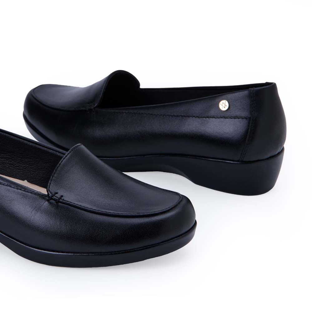 Zapato Mocasín Casual AVE-2504 Negro Viale Cuero - Imagen 7
